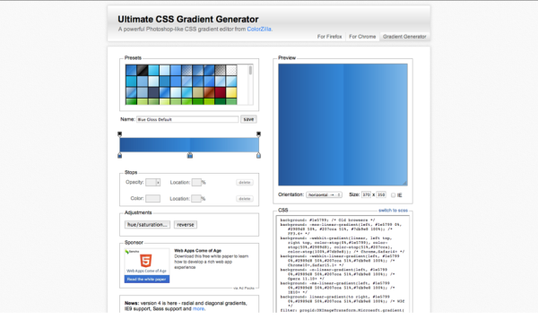 Colorzilla.com/gradient-editor/